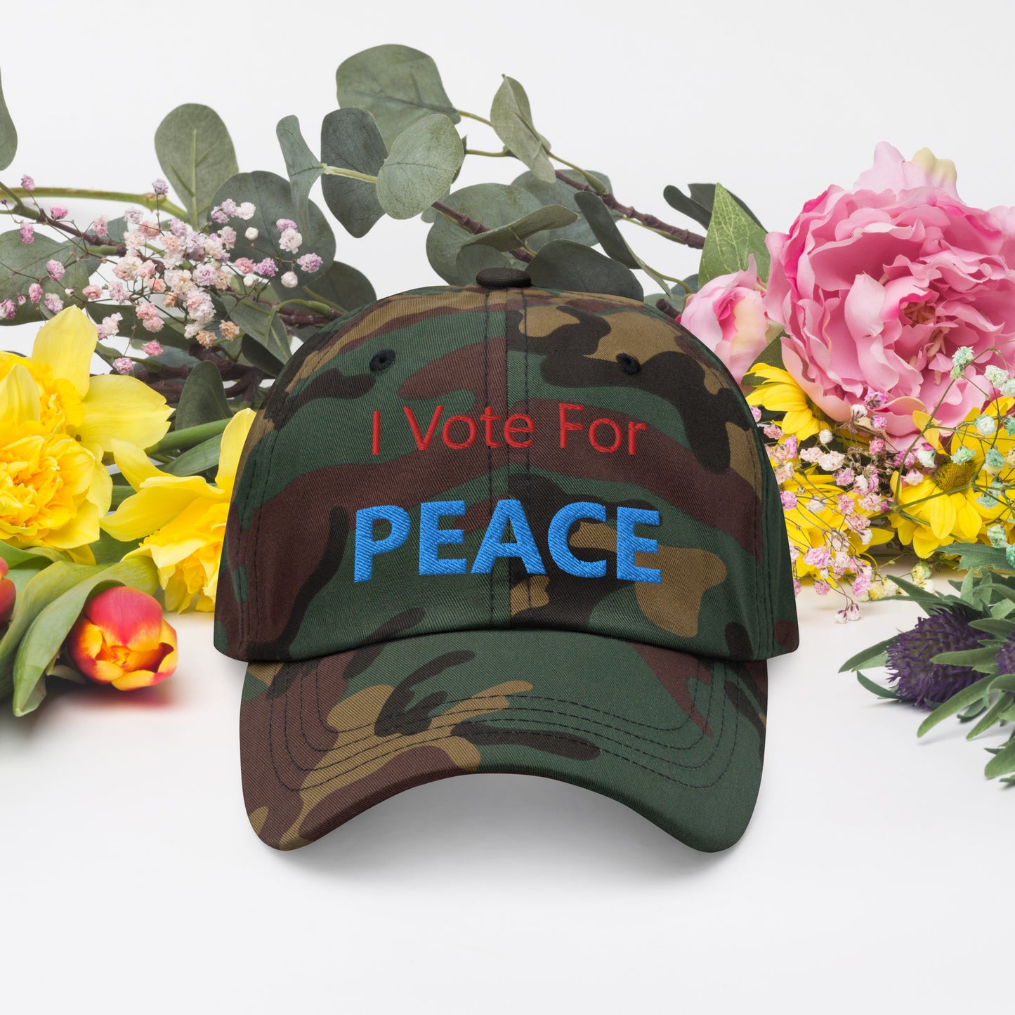 I Vote For Peace Hat