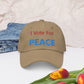 I Vote For Peace Hat