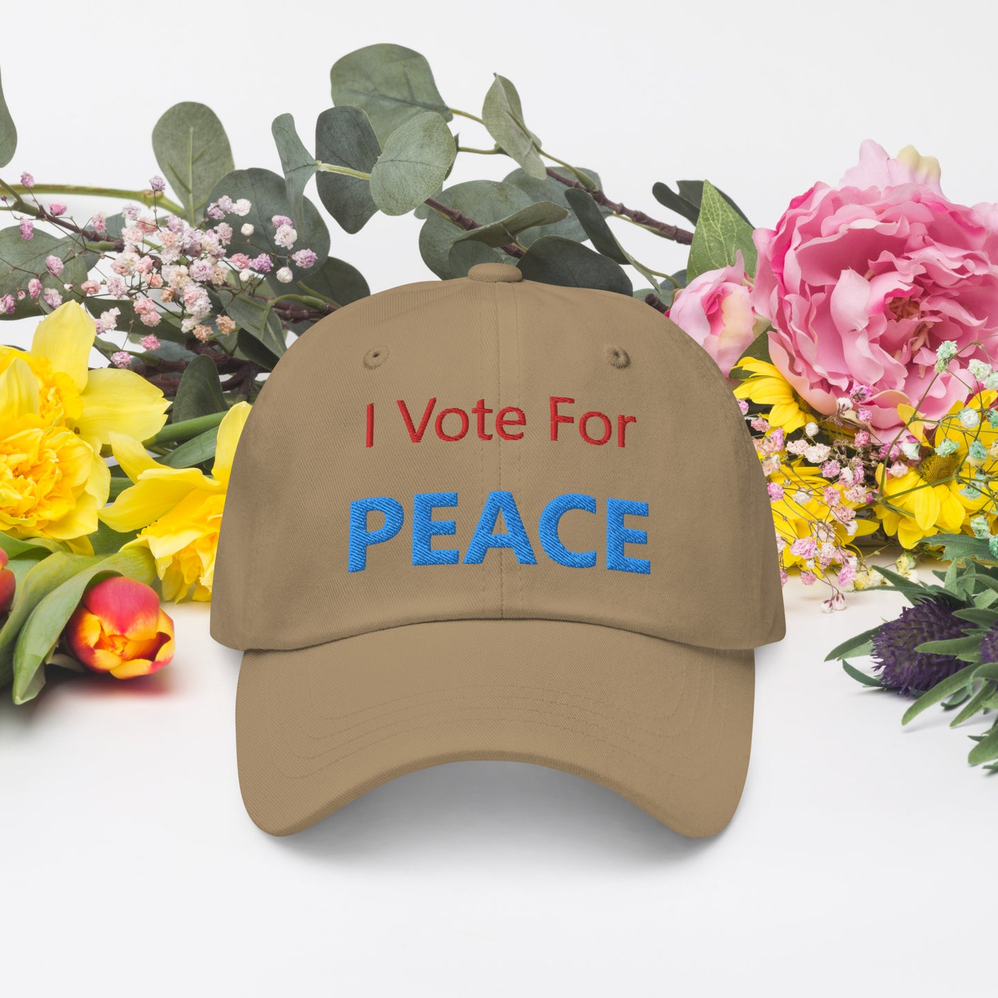 I Vote For Peace Hat