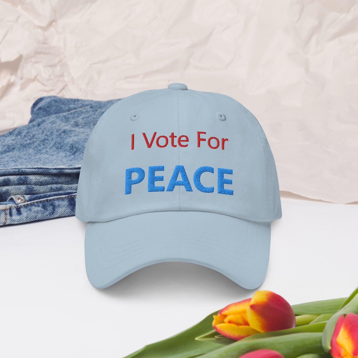 I Vote For Peace Hat