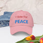 I Vote For Peace Hat