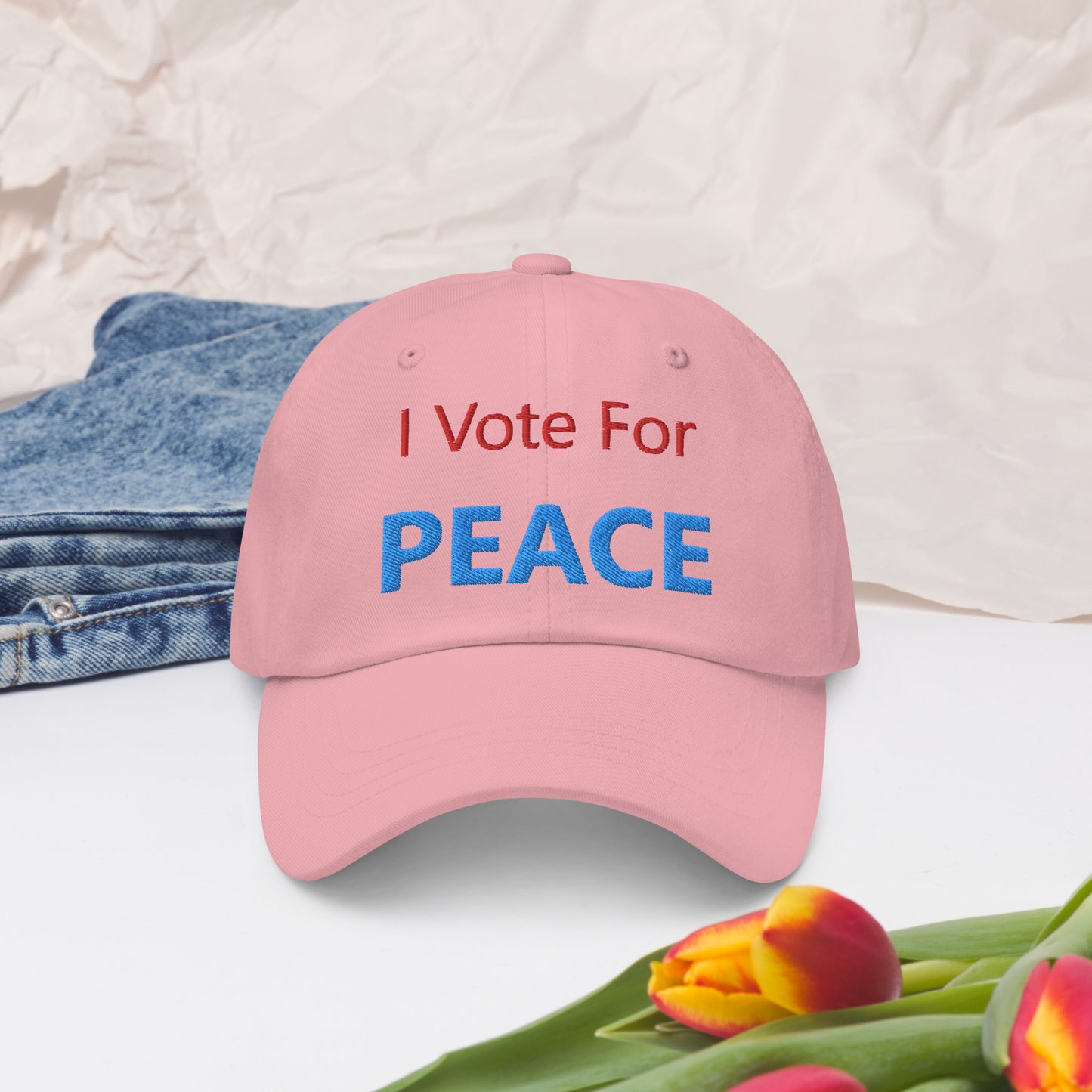 I Vote For Peace Hat