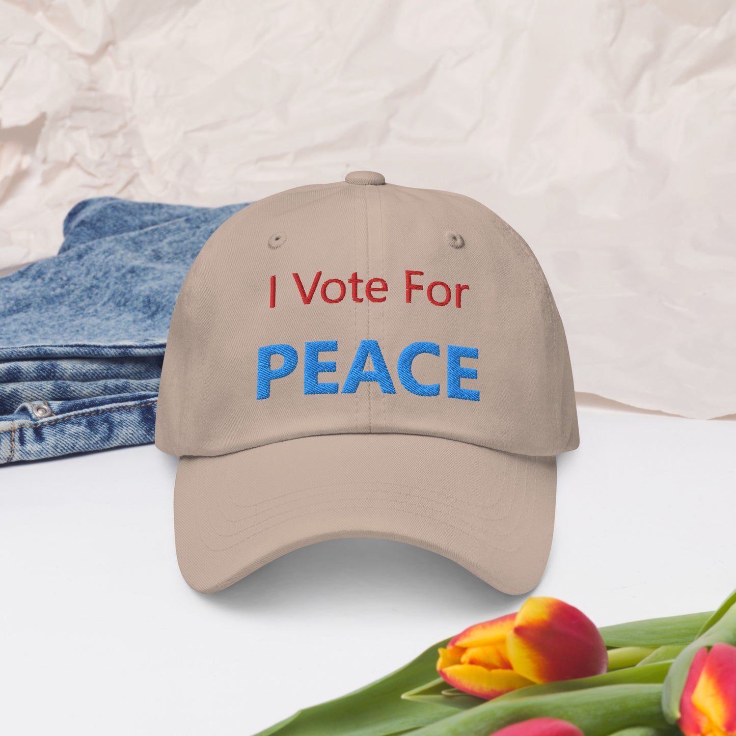 I Vote For Peace Hat