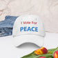 I Vote For Peace Hat