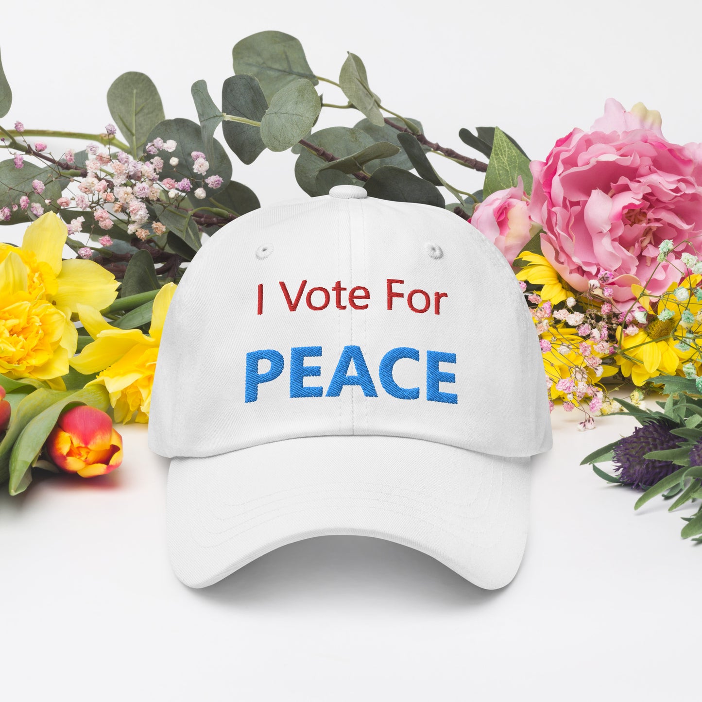 I Vote For Peace Hat