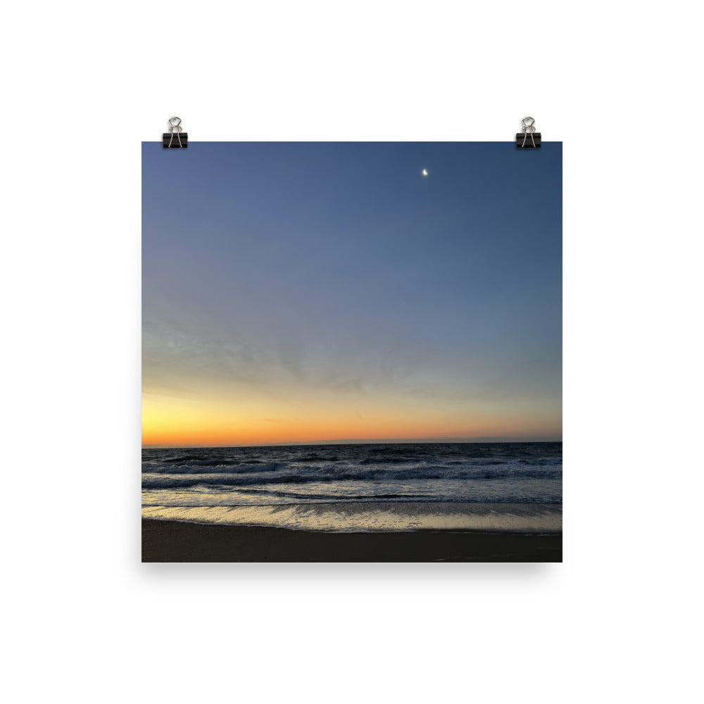 Sunrise on Tybee Island Beach, Savannah, Georgia.