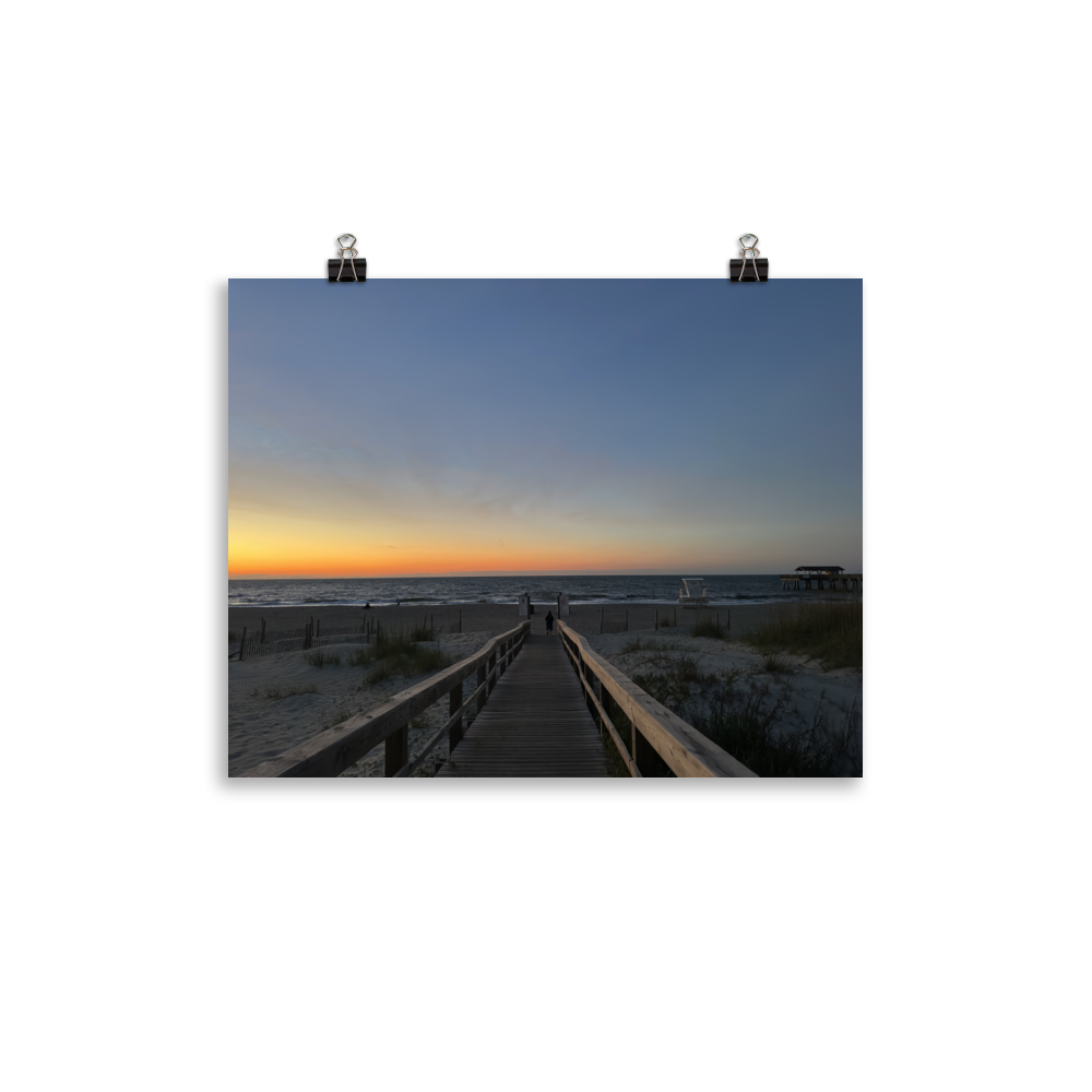 Sun Rise at Savannah's Tybee Island Beach Pier