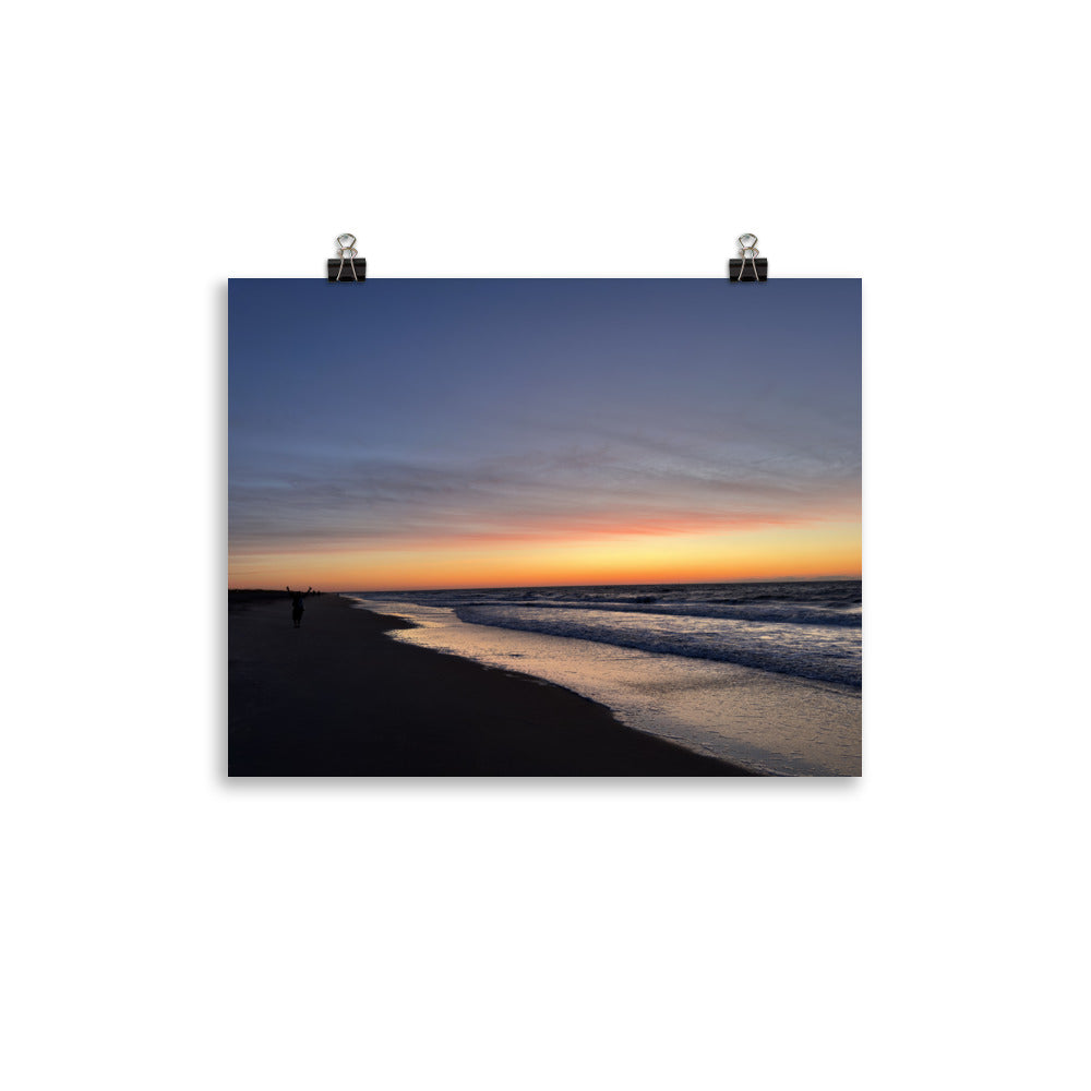 Hidden Happiness at the Sunrise on Tybee Island Beach, Savannah, Georgia.