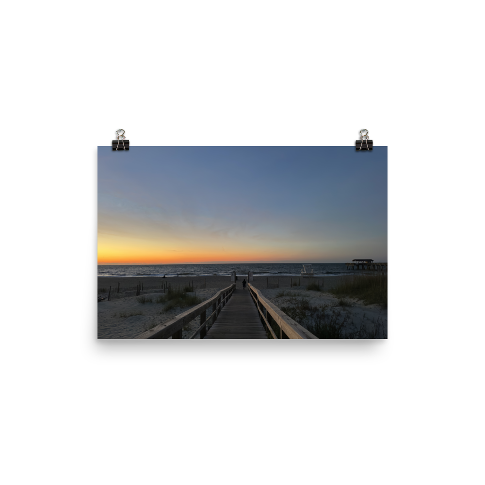 Sun Rise at Savannah's Tybee Island Beach Pier