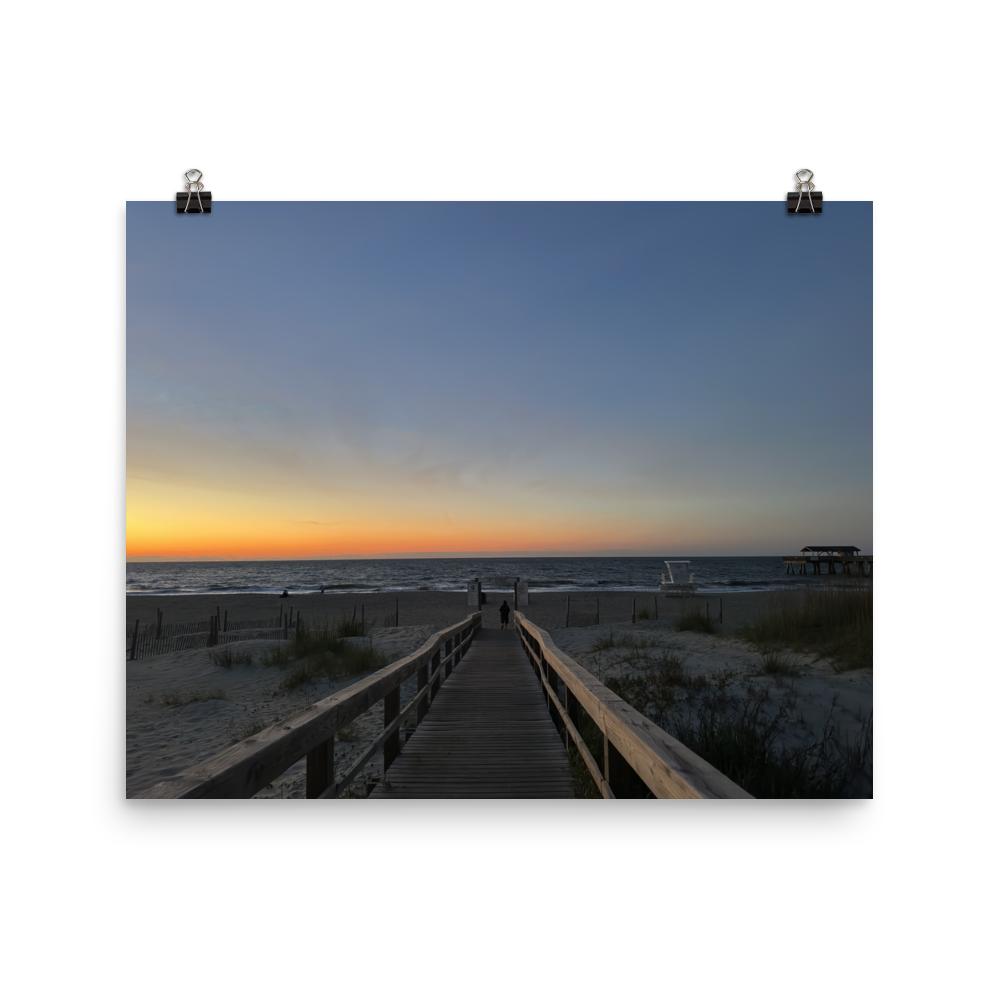 Sun Rise at Savannah's Tybee Island Beach Pier