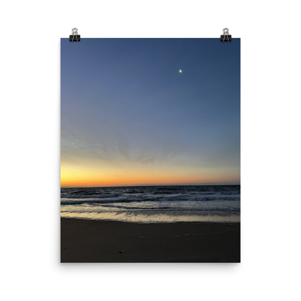 Sunrise on Tybee Island Beach, Savannah, Georgia.