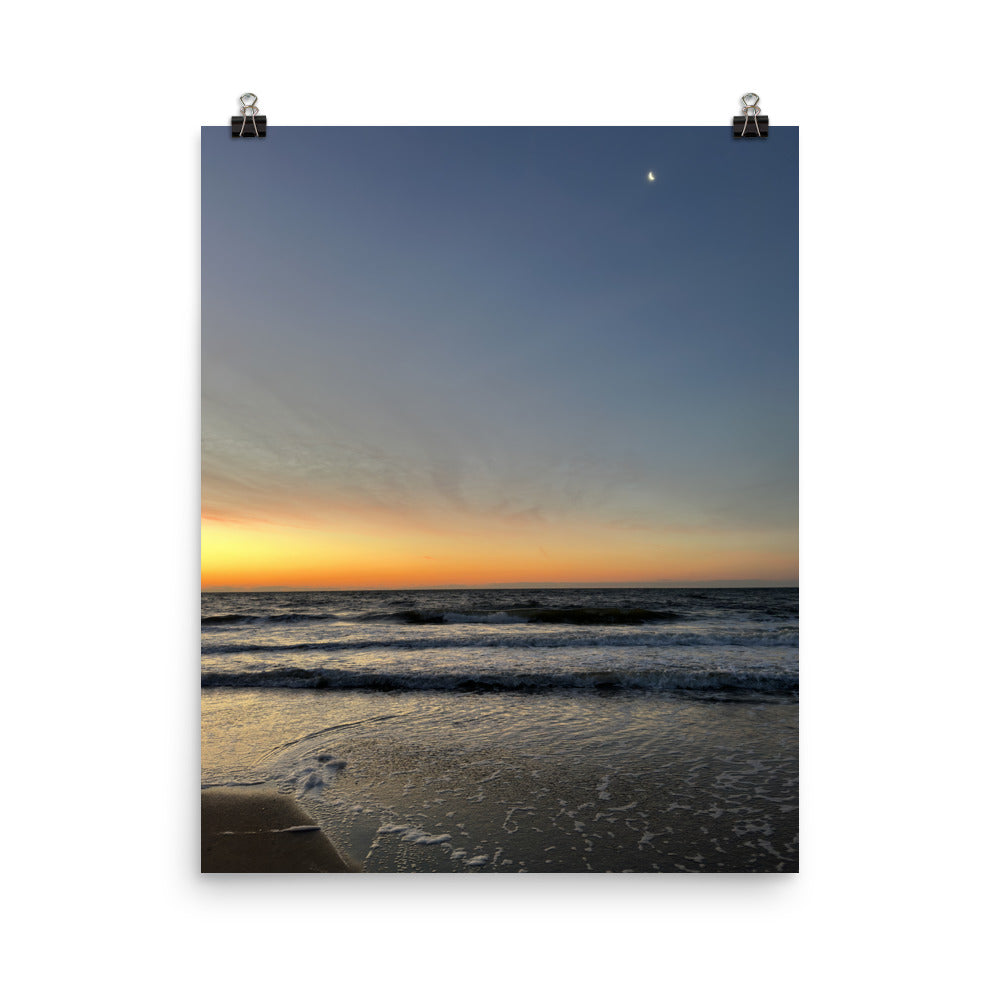 Tybee Island Beach in the Morning Sunrise, Savannah Georgia