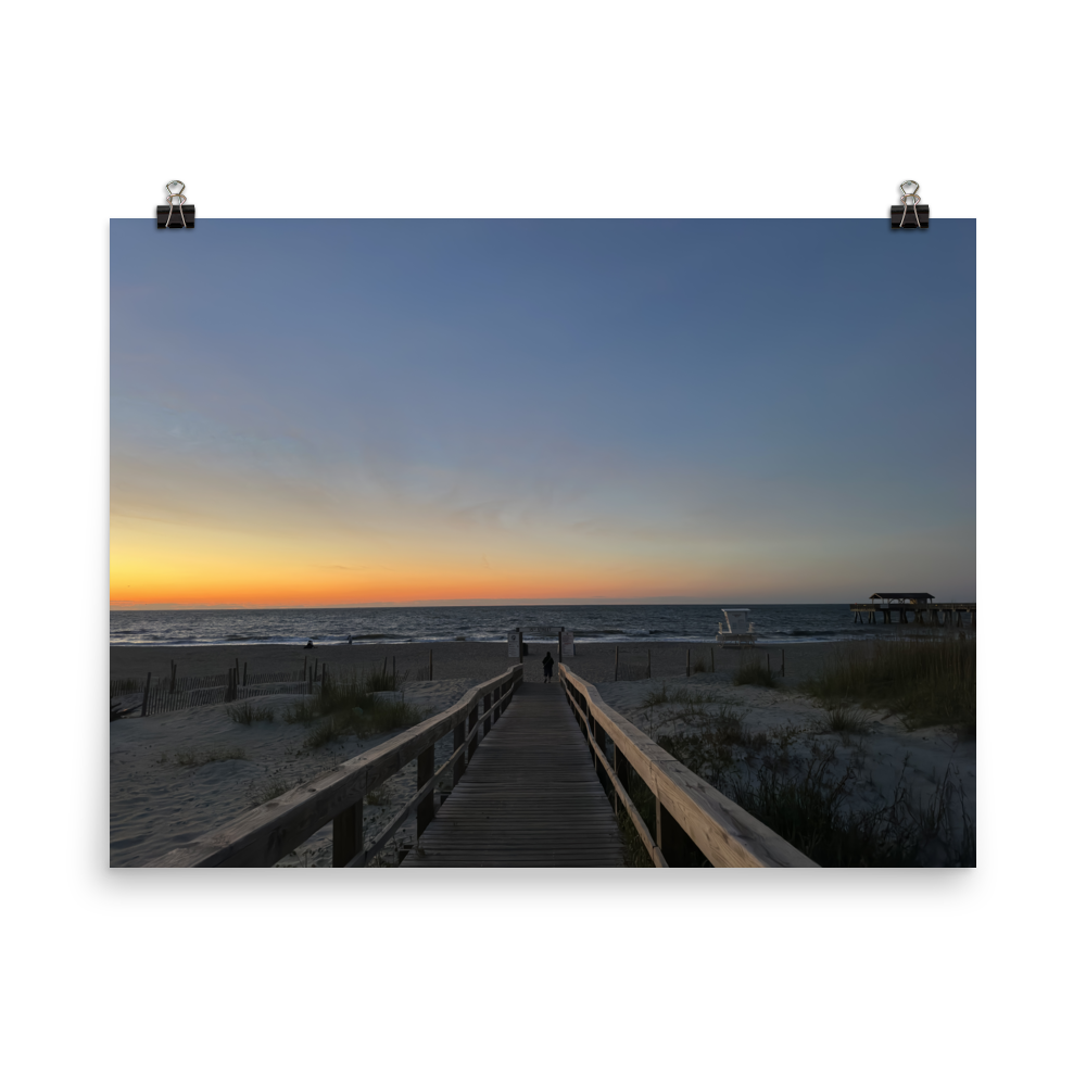 Sun Rise at Savannah's Tybee Island Beach Pier