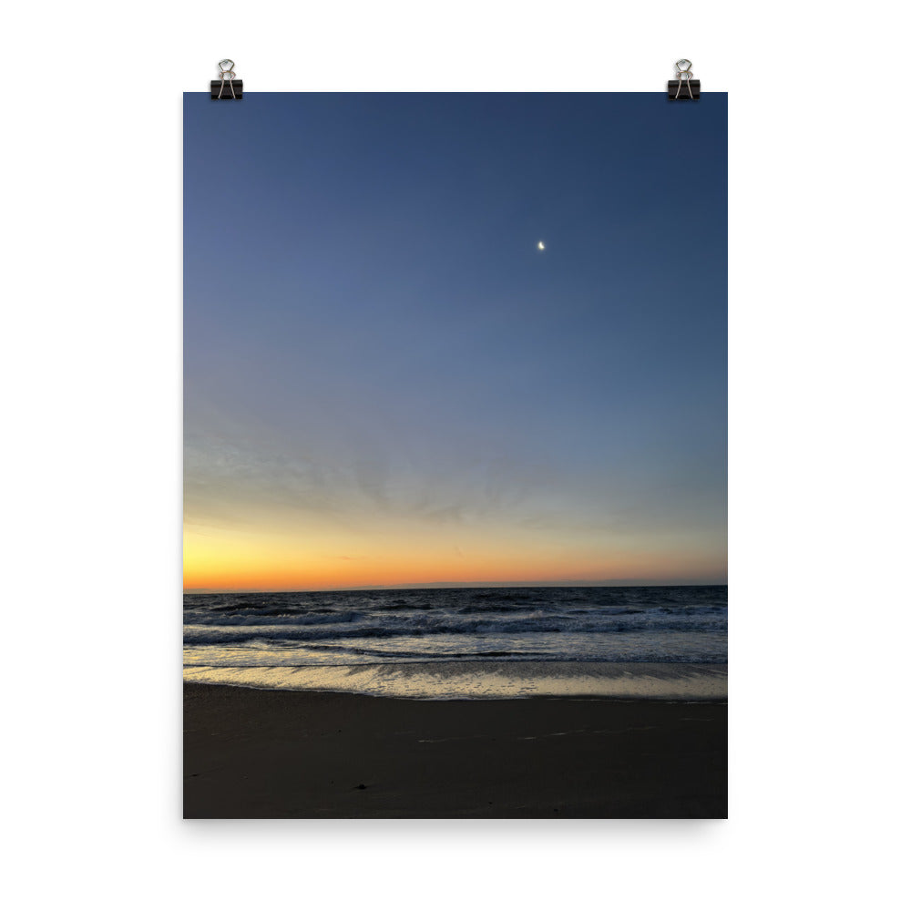 Sunrise on Tybee Island Beach, Savannah, Georgia.