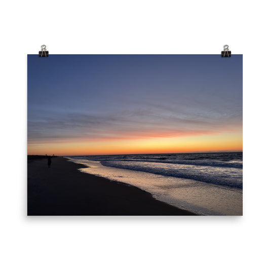 Hidden Happiness at the Sunrise on Tybee Island Beach, Savannah, Georgia.