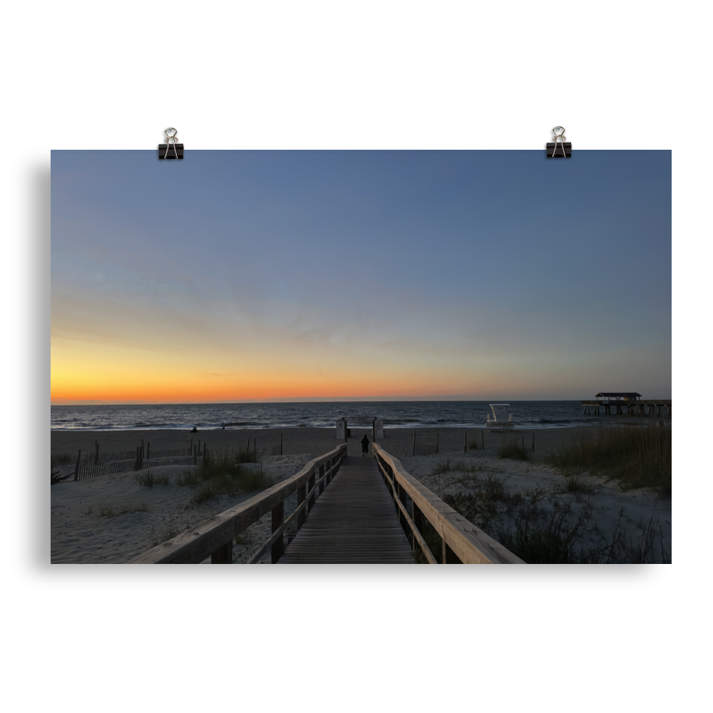 Sun Rise at Savannah's Tybee Island Beach Pier