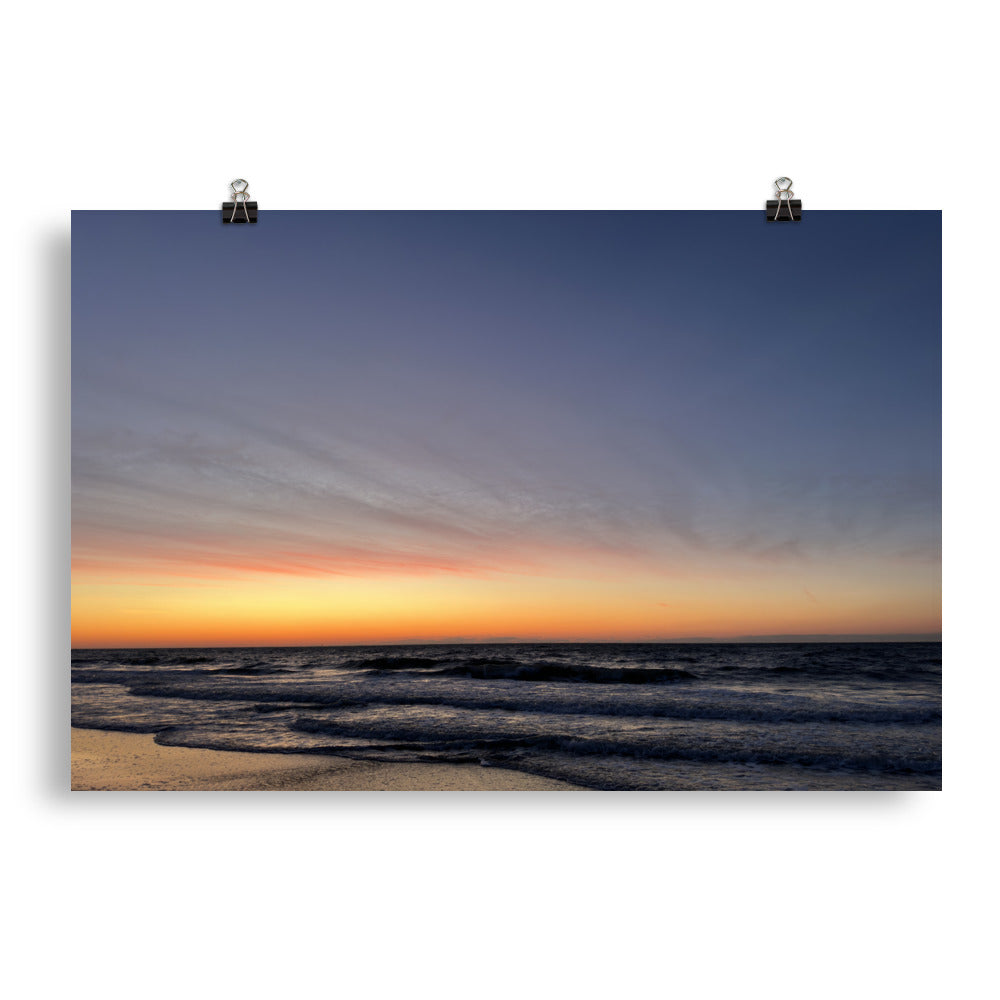 What a View of the Sunrise on Tybee Island, Savannah, Georgia.