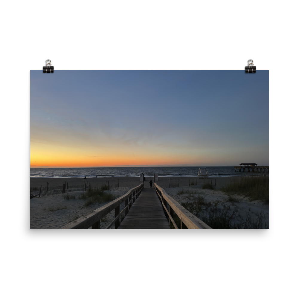 Sun Rise at Savannah's Tybee Island Beach Pier