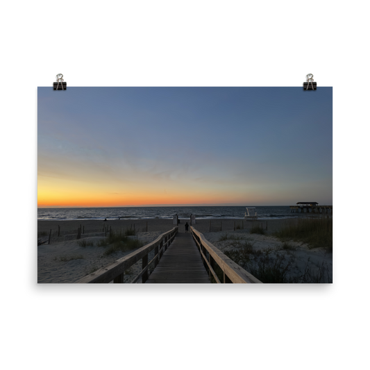 Sun Rise at Savannah's Tybee Island Beach Pier