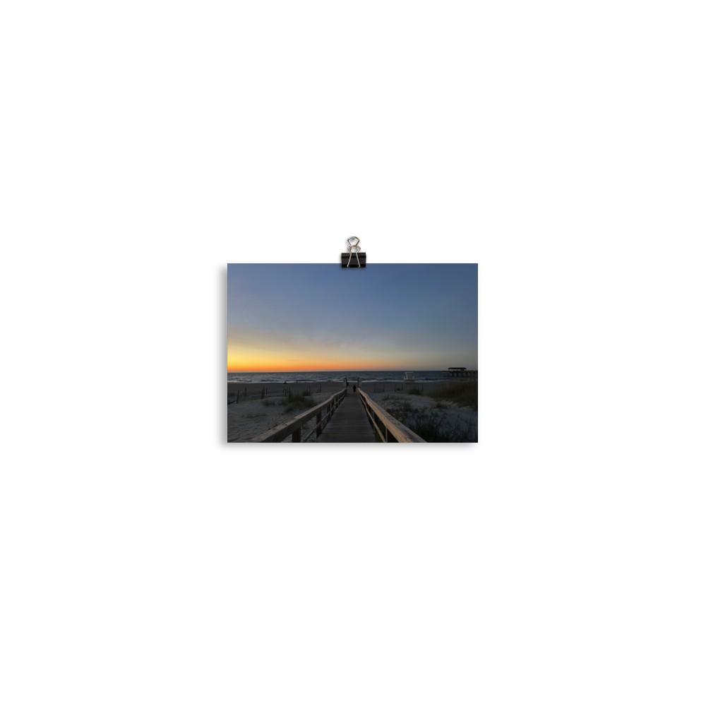 Sun Rise at Savannah's Tybee Island Beach Pier