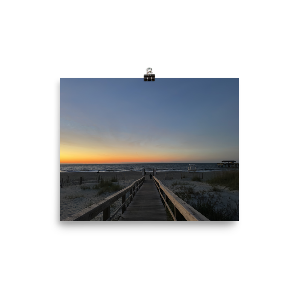 Sun Rise at Savannah's Tybee Island Beach Pier