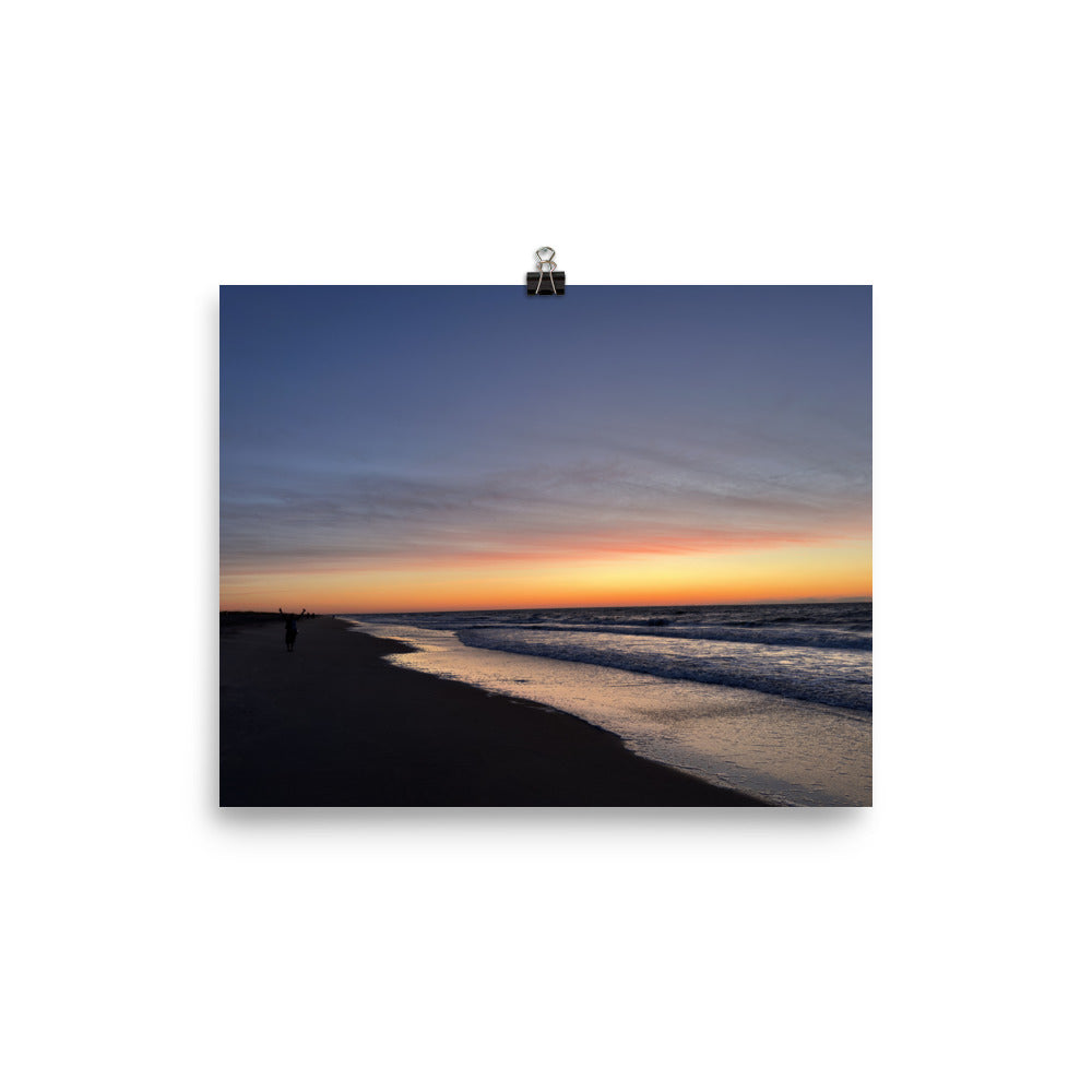 Hidden Happiness at the Sunrise on Tybee Island Beach, Savannah, Georgia.